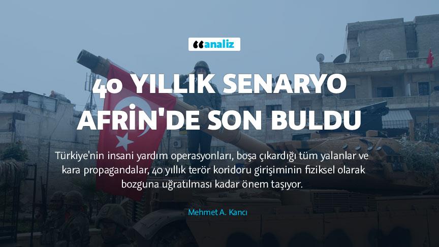 40 yıllık senaryo Afrin'de son buldu