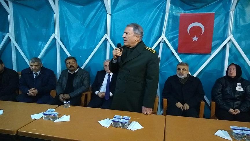 Orgeneral Akar: Şehitlerimizin kanının yerde kalmadığını göreceksiniz