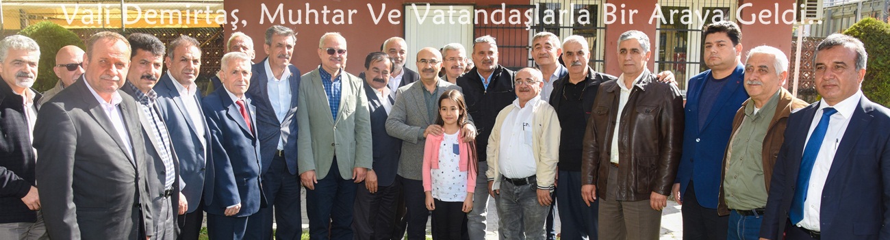Vali Demirtaş, Muhtar Ve Vatandaşlarla Bir Araya Geldi..