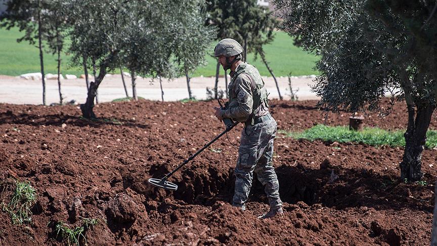 Afrin'de 10 günde 95 adet mayın ve el yapımı patlayıcı imha edildi