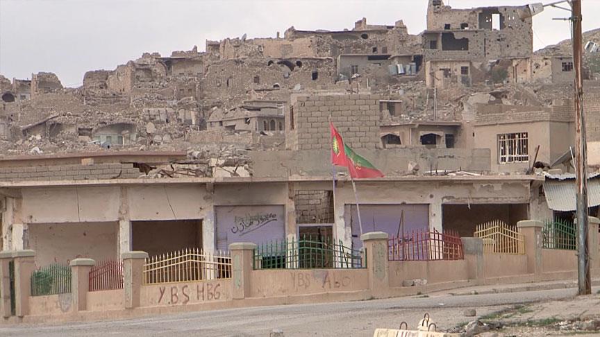 Terör örgütü PKK'nın Sincar'daki varlığı görüntülendi