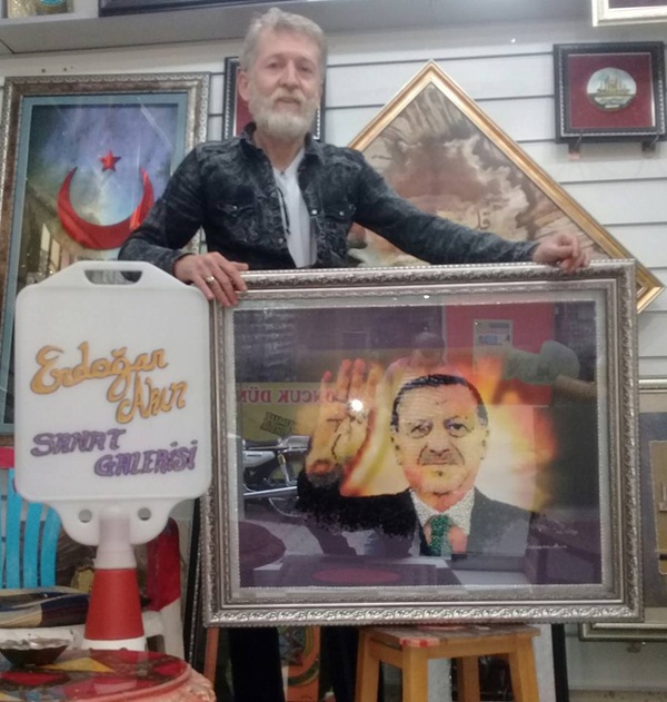 Yaptığı Tabloyu Cumhurbaşkanı Erdoğan'a Hediye Etmek İstiyor