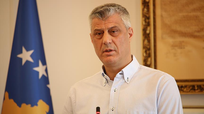 Kosova Cumhurbaşkanı Thaçi'den Türkiye açıklaması