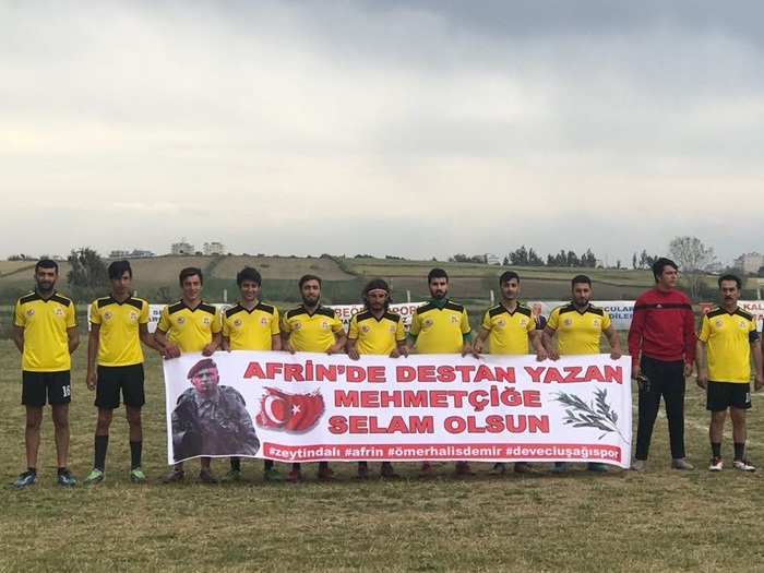 Zeytin Dalı Futbol Turnuvası'ndan Afrin’e selam  