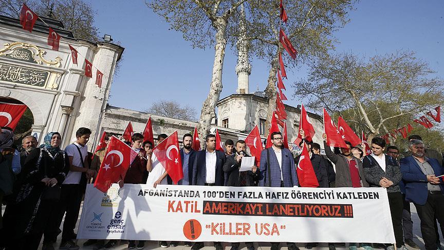 Afganistan ve Doğu Guta'daki saldırılar protesto edildi