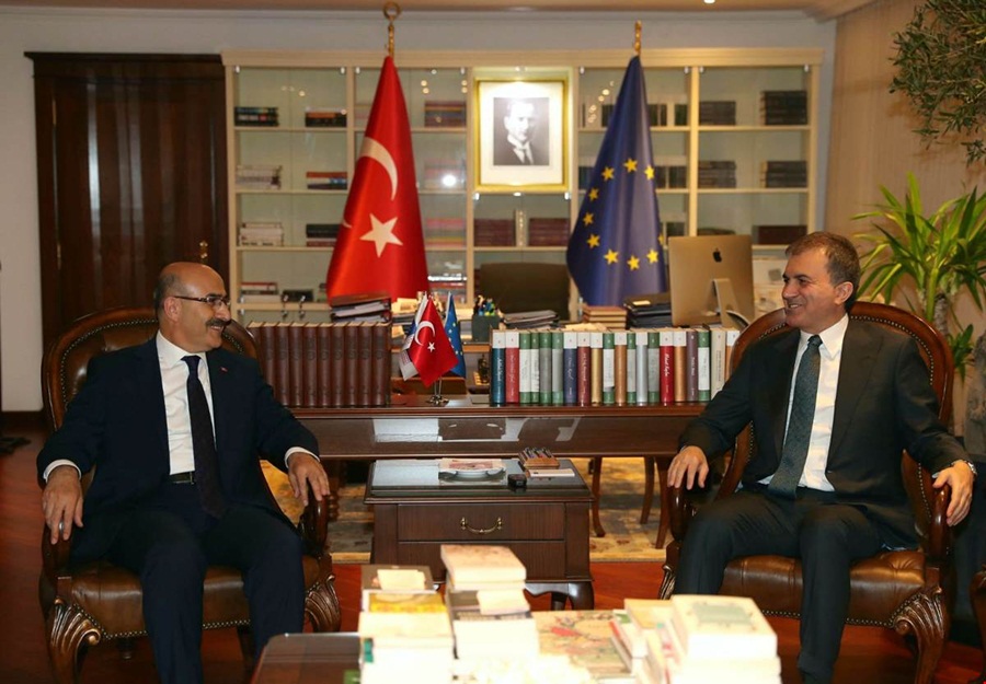 Vali Demirtaş, Bakan Ömer Çelik'i Ankara'da Ziyaret Etti..