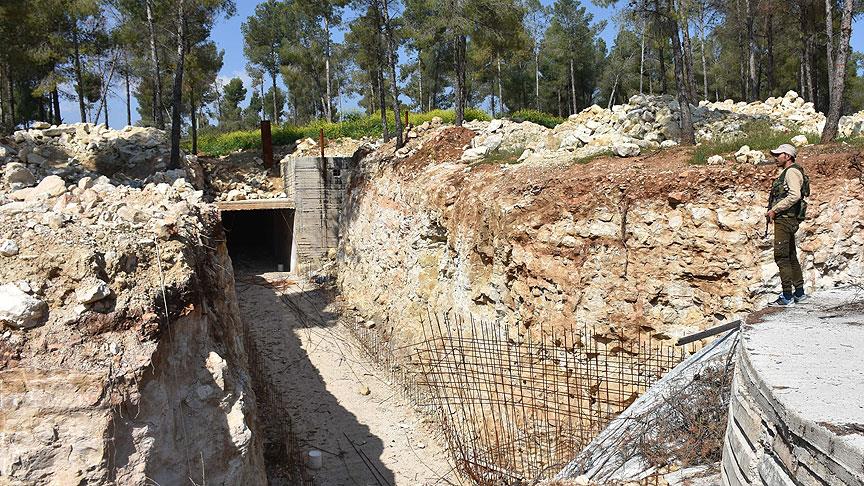 Afrin'de bin teröristi alacak yer altı karargahı bulundu