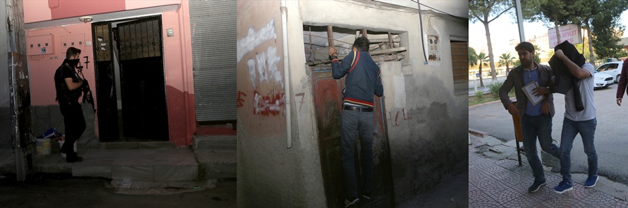 Adana'da aranan kişilere yönelik operasyon