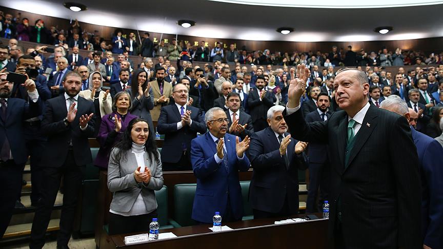 AK Parti Grubu'nun Cumhurbaşkanı adayı Erdoğan