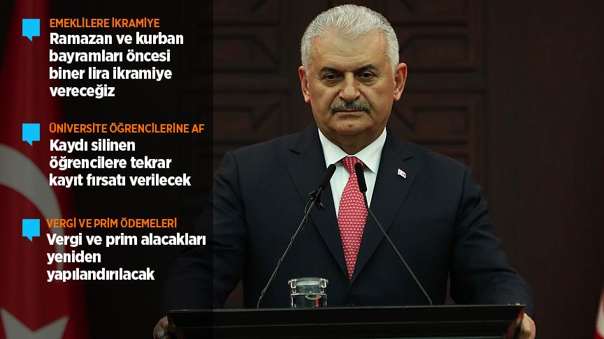 Başbakan Yıldırım'dan vatandaşlara müjde