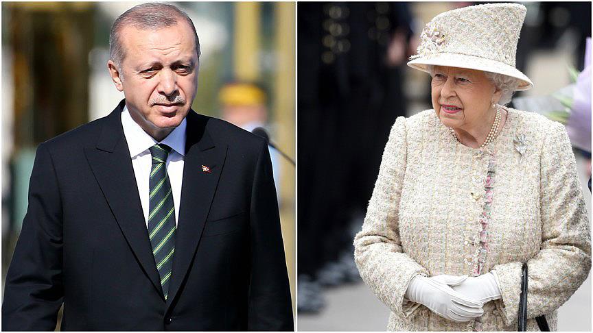 Erdoğan ile Kraliçe 2. Elizabeth bir araya geldi