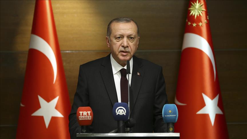 Erdoğan: Kudüs-ü Şerif'teki haklarımızdan taviz vermemekte kararlıyız