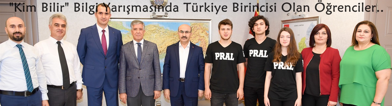 "Kim Bilir" Bilgi Yarışmasında Türkiye Birincisi Olan Öğrenciler, Vali Demirtaş'ı Ziyaret Etti