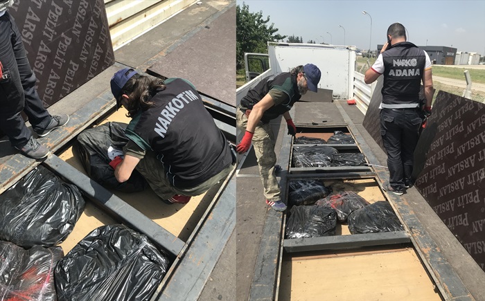 Uyuşturucuyu esans sürerek gizlemeye çalışmışlar