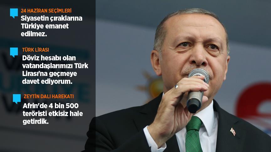 Erdoğan: Siyasetin çıraklarına Türkiye emanet edilmez