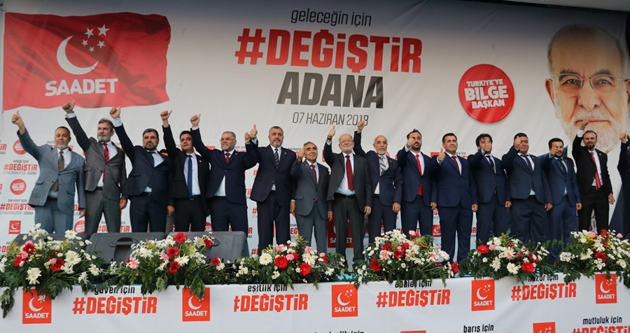 Saadet Partisi Adana mitingi