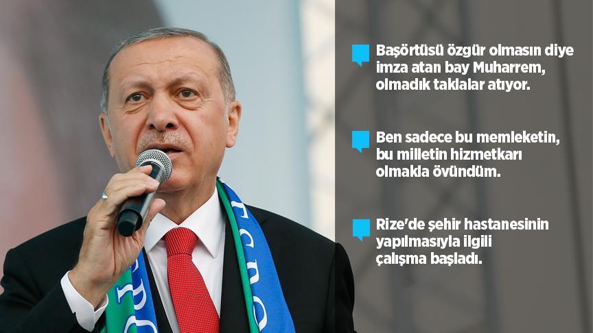 Erdoğan'dan İnce'ye 'Beyaz Türk' cevabı