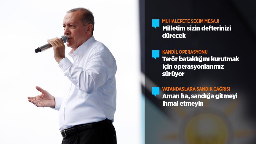 Erdoğan: Şov değil icraat yapmanın peşinde koştuk