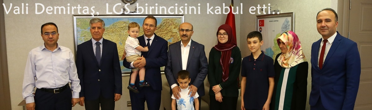 Vali Demirtaş, LGS birincisini kabul etti