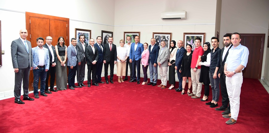Türkiye Kent Konseyi Birliği'nden Başkan Sözlü'ye ziyaret  