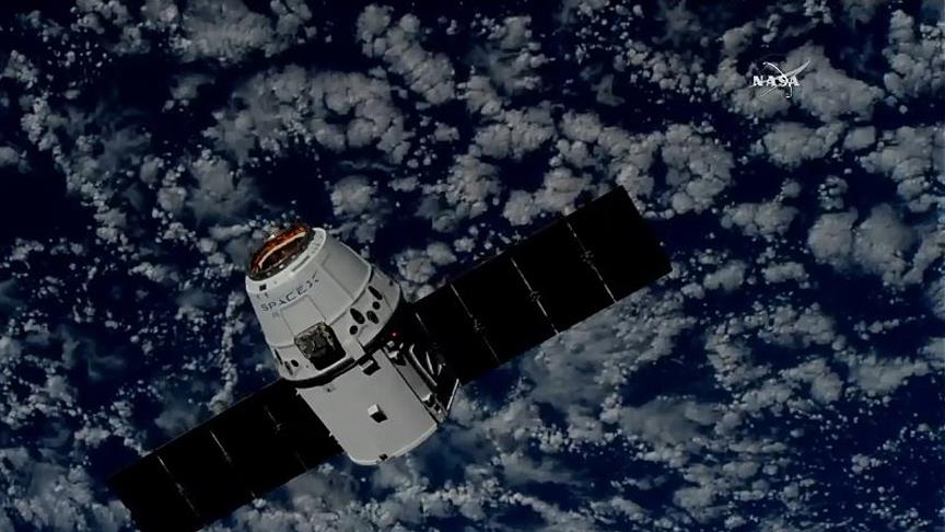 SpaceX'in kargo kapsülü uzay istasyonunda