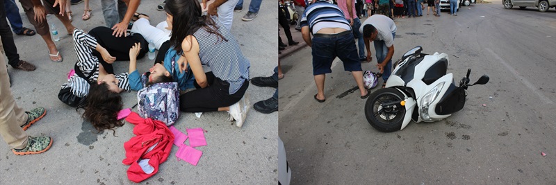 Adana'da otomobille motosiklet çarpıştı: 2 yaralı