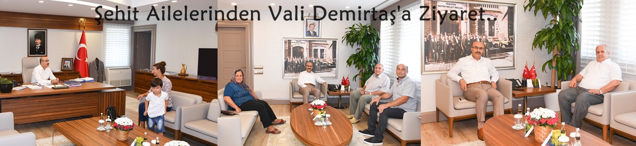 Şehit Ailelerinden Vali Demirtaş'a Ziyaret