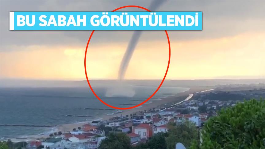 İstanbul'da hortum görüntülendi