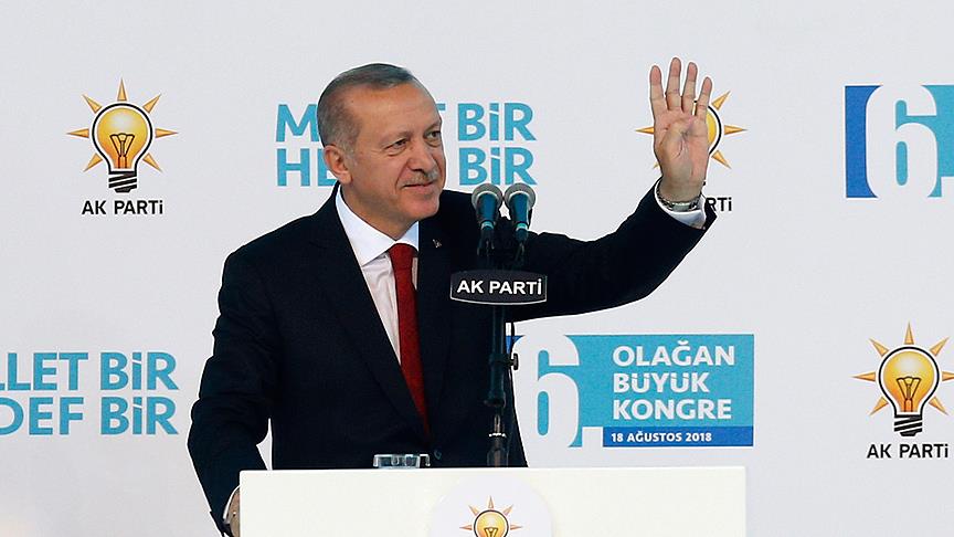 Erdoğan yeniden AK Parti Genel Başkanı