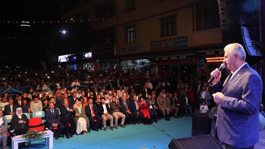 TBMM Başkanı Yıldırım: Bu hükümete tehdit, bu millete gözdağı sökmez