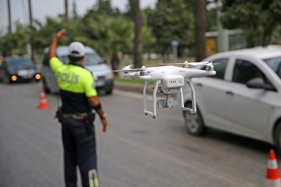 Adana'da kural ihlaline drone tespitli ceza