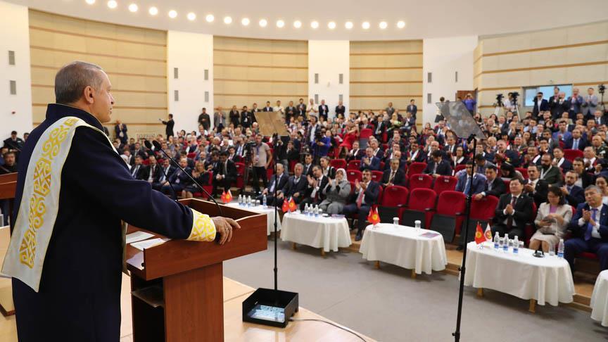 Erdoğan: Kırgızistan ile ilişkilerimizi FETÖ gölgesinden kurtararak geliştireceğiz