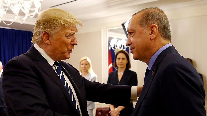 Cumhurbaşkanı Erdoğan ile ABD Başkanı Trump görüştü