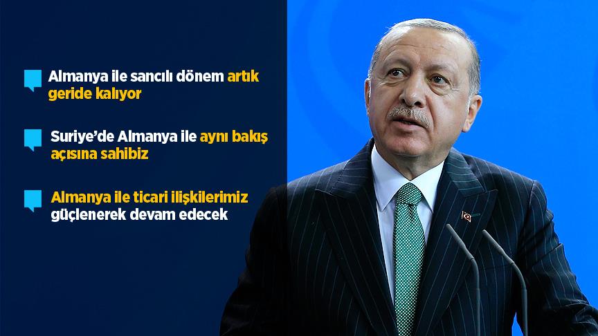 Erdoğan: Ziyaret Türk-Alman dostluğunu daha da perçinleyecek