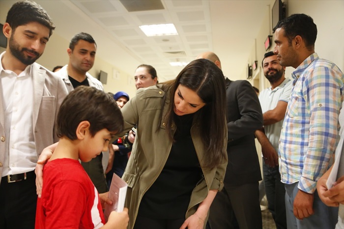Sarıeroğlu'ndan hastane ziyareti