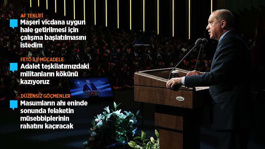 Erdoğan'dan af tartışmalarıyla ilgili açıklama