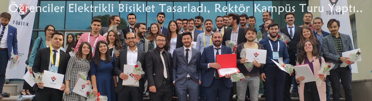 Öğrenciler Elektrikli Bisiklet Tasarladı, Rektör Kampüs Turu Yaptı.