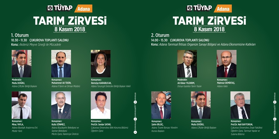 TÜYAP Adana Uluslararası Tarım Ve Sera-Bahçe Fuarları Açılıyor