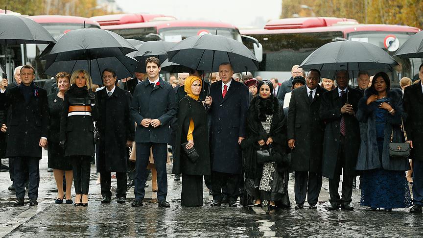 Cumhurbaşkanı Erdoğan, Birinci Dünya Savaşı anma törenine katıldı