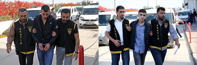 Gasp şüphelileri kaçtıkları aracın plakasını bantla değiştirmişler