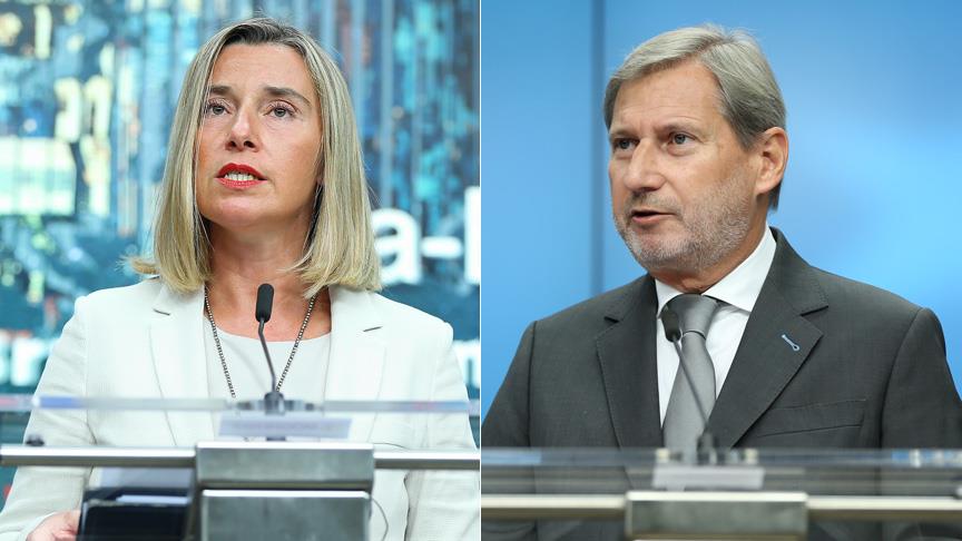 AB Temsilcisi Mogherini ve Hahn Türkiye'ye gelecek