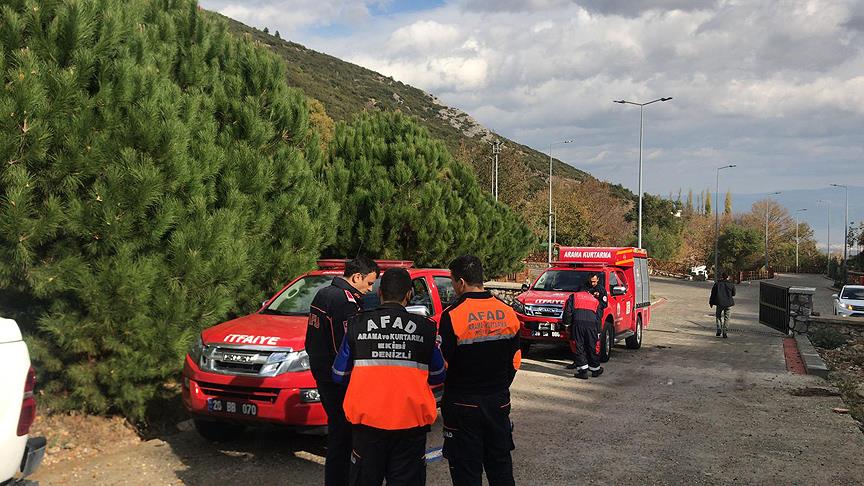 Denizli'de eğitim uçağı düştü