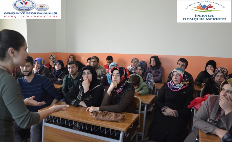 Şanlıurfa İpekyol Gençlik Merkezinde Kadına Şiddete Hayır Semineri