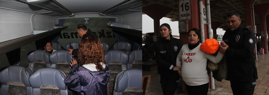 Bilet alamayınca otobüsü rehin aldı  