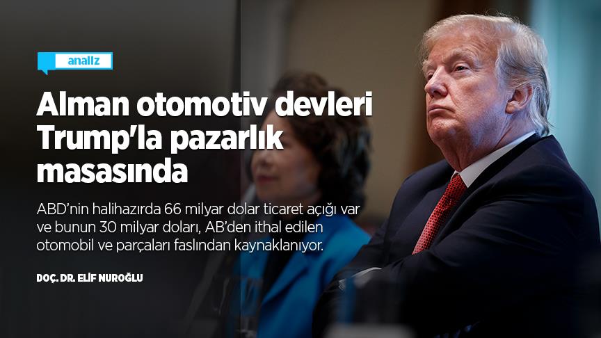 Alman otomotiv devleri Trump'la pazarlık masasında