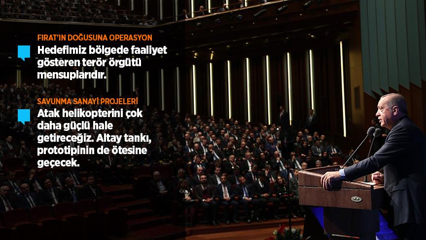 Erdoğan: Fırat'ın doğusuna harekat birkaç gün içinde başlayacak