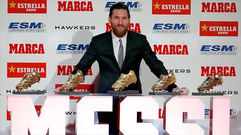 Messi 'Altın Ayakkabı' ödülünü aldı