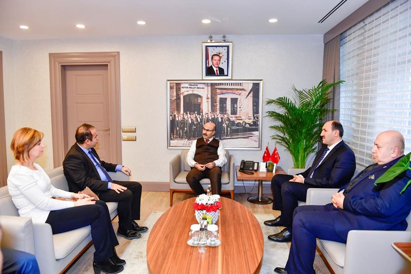GTHB Daire Başkanı Oruç Vali Demirtaş’ı ziyaret etti.