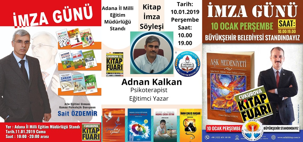 12. Çukurova Kitap Fuarı’nda imza günleri sürüyor