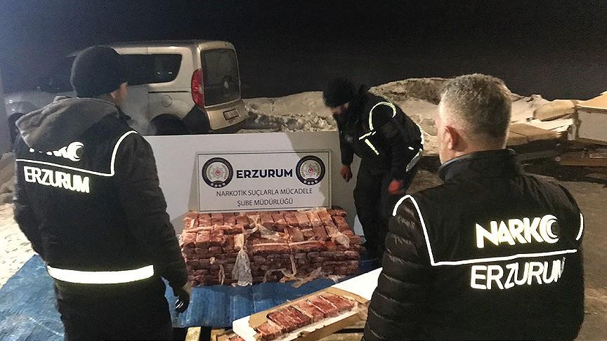 Erzurum'da 217,5 kilogram eroin ele geçirildi